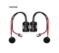 2 unidades 1156 BAU15S PY21W 50W 6ohm Disipador de calor para coche LED Señal de giro delantera OCB Adaptador