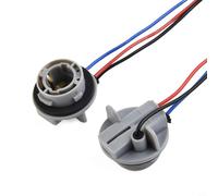 2 unidades 1157 Casquillo BAY15D P21/5W de luz de freno adaptador, conexión de cable prefabricada de plástico, para coche y camión