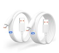 2 unidades 1M+2M 120W USB C Cable para Xiaomi 17 Ultra 15 14T Pro 14 13T 12 6A Cable de carga USB C Cable de carga rápida HyperCharge Cable para Redmi Note 15 14S 11 10 14C para POCO Ultra F8 X7 Pro