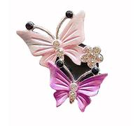 2 unidades 5 x 4 cm mariposa difusor de aceites esenciales para coche, clip de ventilación de metal con aromaterapia mujeres accesorios de coche para coche, oficina, habitación, salón, rosa