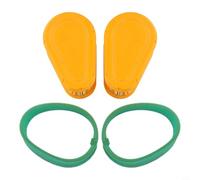 2 unidades 792038 Elemento de filtro de aire para motores y cortacésped - 120 x 75 x 55 mm filtro de repuesto de plástico naranja con filtro mejorado