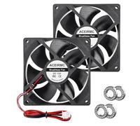 2 unidades 9225 92 mm x 92 mm x 25 mm 2 pines CC 12 V 2 pines ventilador de ordenador de alta velocidad para muffins para impresora 3D, carcasa de ordenador, proyectos de ventilación de refrigeración
