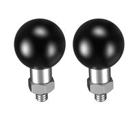 2 unidades, adaptador de bola de 1 pulgada, con poste roscado de 1/4"-20 para cámara de acción y videocámara, compatible con RAM Mounts B tamaño 1 pulgadas, brazo de doble zócalo, cámara de acción