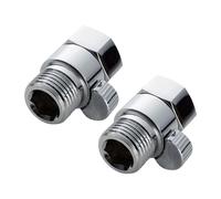 2 Unidades Adaptador En T Para Ducha Diverter Plateado