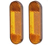2 unidades adhesivas reflectantes diseñadas para uso en scooter Kukirin G3 para ofrecer temperaturas de funcionamiento de respuesta de luz predecibles
