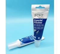 2 Unidades Adhesivo Especial Piscinas (2 x 150gr) | Especial para Union de Gresite Caido | Seca en Humedo | Material Elastico