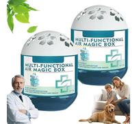 2 unidades Air Magic Box,Indoor Air Purification Dust Removal MagicBox,Multi Functional Vacuum Automatic Dust-Collecting Box,Plant-Based,No Noise,Long-Lasting AirFreshener for Home,Bedroom,Closet