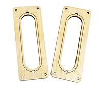 2 unidades. Anillos de cubierta para pastillas de una sola bobina - ¡Elija entre 4 tipos de madera!