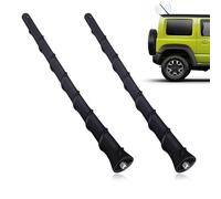 2 Unidades Antena Coche, Antena Corta, Antenas Coche Atornillables Negras, 17 CM, Potente Recepción De Señal FM/Am/Dab, Carcasa Roscada Negra, Modelo General