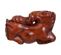 2 Unidades Caballo Madera Tallado Manual Decoración Hogar Oficina