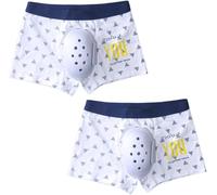 2 Unidades Calzoncillos Post Circuncisión Transpirables para Niños Ropa Interior Protectora Circuncisión Boxer de Recuperación para Niño Pantalón de Rehabilitación tras Cirugía(D,XXL-XXLarge)