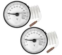 2 unidades capilar de temperatura capilar, termómetro capilar termómetro con sonda, medidor de temperatura portátil, termómetro de aplicación para medir la temperatura del gas líquido y vapor 0-120 °C
