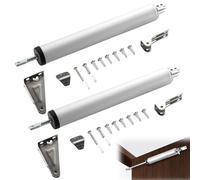 2 unidades Cierrapuertas automático, amortiguador de puerta con cierre suave, cierrapuertas de jardín exterior, silencioso, cierrapuertas de barra para puertas de tormentas para puertas mosquiteras y