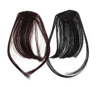 2 Unidades Clip De Flequillo Postizo Para Mujer Extensiones De