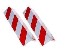 2 Unidades Columnas Parking Protector Puerta Garaje Esquina Parking Adhesivo Al Apagar Paragolpes Protector para La Puerta de Coche (Rojo40*15 * 1.5cm-2pc)