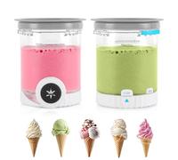 2 unidades compatibles con la serie NC700 Swirl-EIS-y máquinas de servir suaves, sin BPA y aptas para lavavajillas, tapas grises, plástico, transparente