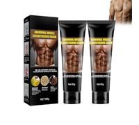2 unidades Cremas Reafirmantes para Abdomen, Crema Reductora y Quemagrasas, Loción Corporal Caliente Elimina Grasa Localizada, Reducción de Celulitis, Para una Silueta Más Firme