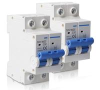 2 unidades DC Separador Interruptor: DC1000V 32A Leitungsschutzschalter DZ47-63DC Miniature Leistungsschutzschalter Pv Sicherungsautomat für Solarpvanlage Solarzellen Gittersystem, 35mm