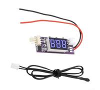 2 unidades de 12 V 3 A para PWM para ventilador de escritorio, módulo controlador de velocidad de temperatura con pantalla de temperatura en tiempo real y regulación inteligente de velocidad del