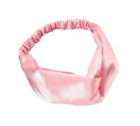 2 unidades de 16 x 18 cm Cross Haarband Damen,Satin-Stirnband,elastischen Haarreif,Mädchen Stirnbänder,Yoga Haarbänder,HaarAccessoires,Haarschmuck,Einfarbifen,für Make-up,Workout,Rosa