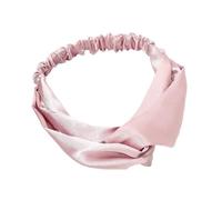 2 unidades de 16 x 18 cm Cross Haarband Damen,Satin-Stirnband,elastischen Haarreif,Mädchen Stirnbänder,Yoga Haarbänder,HaarAccessoires,Haarschmuck,Einfarbifen,für Make-up,Workout,Pink Lila
