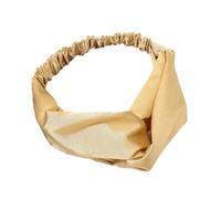 2 unidades de 16 x 18 cm Cross Haarband Damen,Satin-Stirnband,elastischen Haarreif,Mädchen Stirnbänder,Yoga Haarbänder,HaarAccessoires,Haarschmuck,Einfarbifen,für Make-up,Workout,Gold