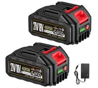 2 unidades de 21 V y 4,0 Ah para cortasetos, cortacésped, soplador de hojas, desbrozadora, limpiador de alta presión, cortadora de césped, batería de repuesto para Makita 18 V