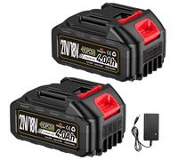 2 unidades de 21 V y 4,0 Ah para cortasetos, cortacésped, soplador de hojas, desbrozadora, limpiador de alta presión, cortadora de césped, batería de repuesto para Makita 18 V