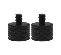 2 unidades de 5/8 pulgadas 11 hembra a 1/4 pulgadas-20 reductor de rosca exterior aleación de aluminio adaptador de tornillo accesorios para cámaras web soporte de micrófono