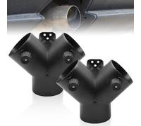 2 unidades de 75 mm accesorios de calefacción estacionaria tipo Y, accesorios de calefacción diesel, accesorios de calefacción de estacionamiento, salida de aire de tres vías tipo Y para calentador de