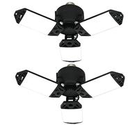 2 unidades de 80 W LED Garaje Light, 8000 lúmenes Ceiling Lights with 3 Adjustable Panels, 6500K Daylight Light Fixture LED Lights for Garage E26/E27 LED Shop Lights, Attic Workshop LED Bay Light