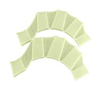 2 unidades de aletas de silicona unisex para nadar y dominar la habilidad, equipo de actividades en la piscina