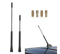 2 Unidades de Antena de Techo para Coche Con 4 Tornillos - Universal para Radio, Varilla Modificada (9 y 11 Pulgadas)