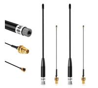 2 Unidades de Antena Lora de 868 MHz, Antena Flexible de 10 dBi de Ganancia para ESP32/LoRa 32 V3/LoRa32u4 II, Conector SMA de 19,5 cm + Cable de Conector U.FL IPX a Conector SMA Hembra.