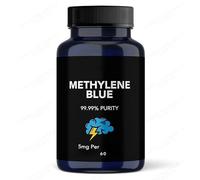 2 unidades de Azul de metileno - Apoya la función celular y mitocondrial, la concentración, la claridad mental y las funciones cognitivas