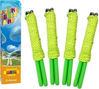 2 unidades de bastones de burbujas gigantes para pompas de jabón, acero inoxidable, diseño telescópico, fácil de llevar para juguetes de jardín, juguetes al aire libre (multidirecciones)