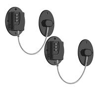 2 unidades de bloqueo para nevera, resistente bloqueo de cable de 3 dígitos, bloqueo para niños/bebés para armarios, cajones, ventanas y más, fácil de instalar y usar (negro)