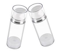 2 unidades de botella de loción exprimible, botella tipo presión, tarros de crema rellenables, dispensador de botella, botella de aceite for el cabello, bomba de prensa, tarro de maquillaje, botellas