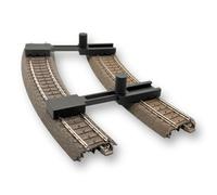 2 unidades de calibrador de vías paralelas para Märklin. Fleischmann, etc. Fijador para vías H0 ajustables