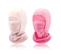 2 Unidades De Capuchas De Protección Facial, Capuchas Cálidas De Forro Polar, Capuchas Resistentes Al Viento Para Niños, Pasamontañas, Máscaras Para Bicicleta