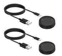 2 unidades de cargador magnético para reloj inteligente, con cable de carga USB separado de 1 m y cable de carga tipo C, cable de carga para reloj inteligente, compatible con Amazfit Active 2/Bip 6