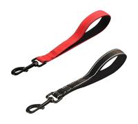 2 unidades de correa corta para perros, correa de arrastre con mango acolchado, correa corta para entrenamiento de control de perros, cuerda de entrenamiento reflectante, correa para dientes de perro