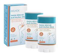 2 unidades de crema antifricción, protector de verano, antifrotamiento, resistente al agua, antirozaduras, bálsamo antirozaduras para correr, muslos, frotar y proteger el talón del antebrazo