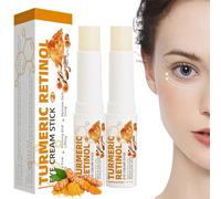 2 unidades de crema para ojos de cúrcuma con retinol turmeric, crema de ojos con retinol, crema para ojos para ojeras y arrugas, reduce la hinchazón, líneas finas y bolsas en los ojos, para todo tipo