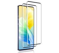 2 unidades de cristal templado para Motorola Edge 60 Pro/60 Fusion/60 Protector de pantalla, 9H resistente a los arañazos, 0,01s alta sensibilidad táctil, antihuellas, HD transparente, sin burbujas