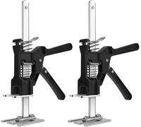 2 unidades de elevador manual de brazo - Elevadores de ahorro de mano - Brazo de ahorro de trabajo hasta 200 kg - Regulador de altura para azulejos, placas de madera, puertas, ventanas y armarios