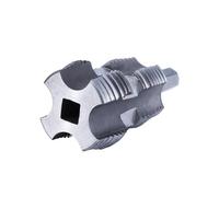 2 unidades de enhebrador de tubos de PVC, herramienta de maquina de roscar de PVC de doble cara, 1/2" y 3/4", cortador de roscas y extractor de pernos, para renovación del hogar, conexión de tuberías