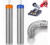 2 unidades de estaño de soldadura de 1 mm, sin plomo con núcleo de resina, alambre de soldadura para la reparación y el bricolaje de componentes electrónicos de soldadura eléctrica (20 g neto)