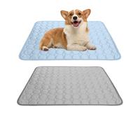 2 unidades de esterilla de refrigeración para perros: 55 x 70 cm auto refrescante, manta refrescante, cama para perros pequeños y grandes, lavable, suave alfombrilla de perrera, alfombrilla de