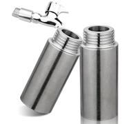 2 unidades de extensión de grifo de 3/4 pulgadas x 50 mm, 3/4" IG x 3/4" AG, DN20 extensión de rosca de 50 mm, accesorio de extensión de conexión para calefacción y agua potable